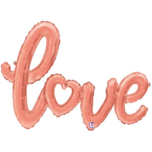 Balloon LOVE Script 47" Rose Gold