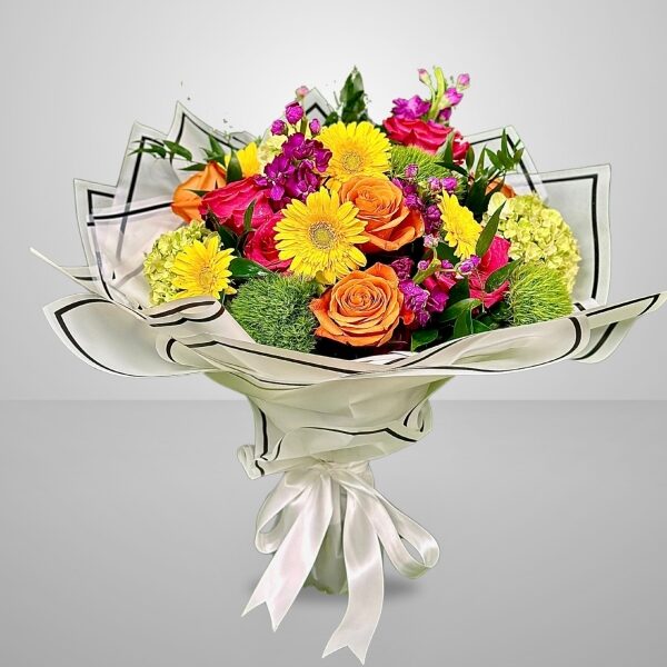 Hand-Tied Bouquet Vibrant Tones Designer's Choice