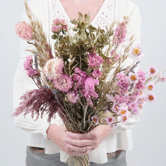Dried Flowers In Pink Tones