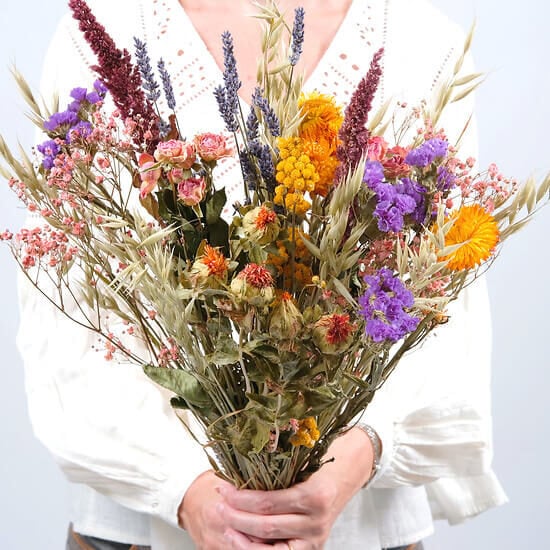 Multicolored Dried Flowers