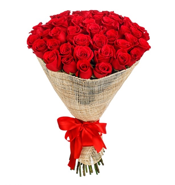 bunch of 50 red roses (Standard)