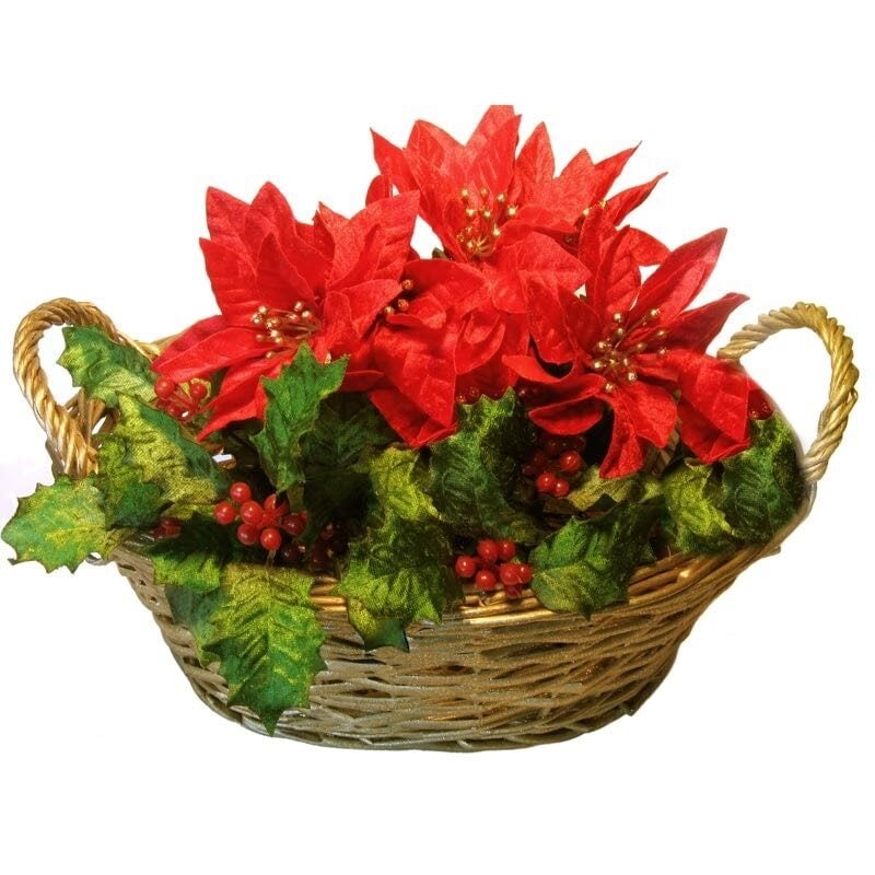 christmas centerpiece with poinsettia (Standard)
