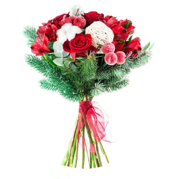 red christmas bouquet (Standard)