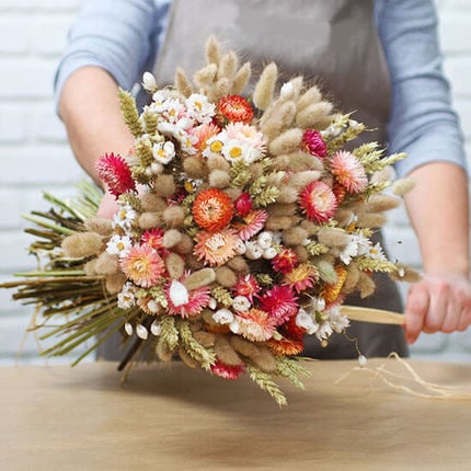 Colourful Dried Flower Bouquet