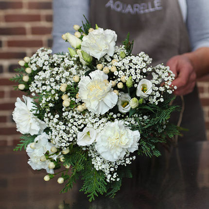 White bouquet (25 cm)
