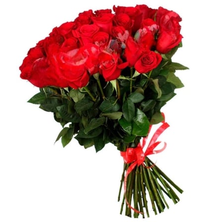 49 red Dutch roses Freedom (Usual)