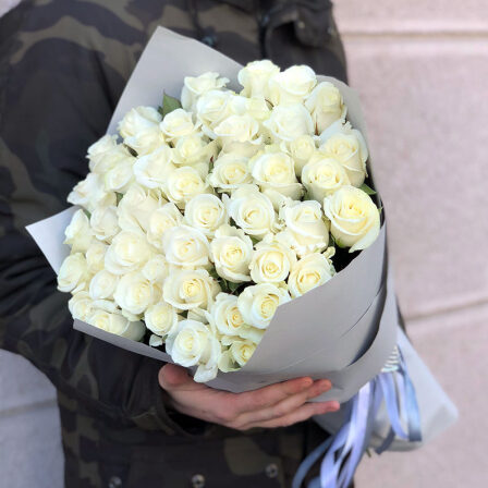 51 white rose 50 cm (Usual)