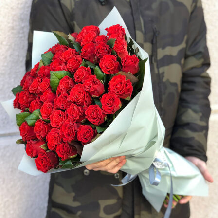 51 red rose 50 cm (Usual)