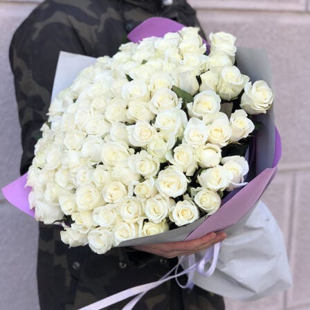 101 white rose 50 cm (Usual)
