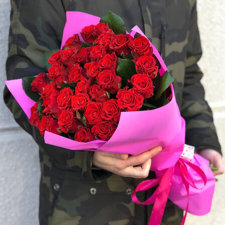 33 red roses 50 cm (Usual)
