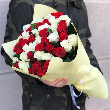 51 rose mix red-white 50 cm (Usual)