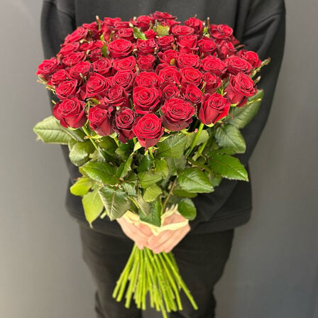 51 high red rose 70 cm (Usual)