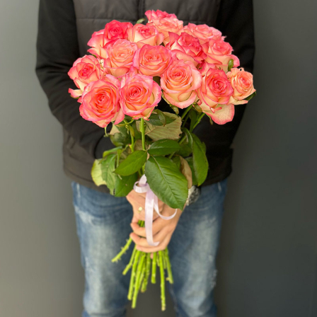 15 pink roses Jumilia (Usual)
