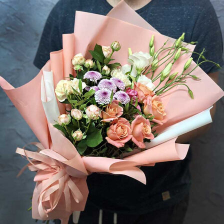 Bouquet of flowers "Ice Cream" (Usual)