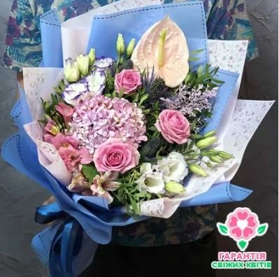 Bouquet of flowers "Pink cheeks" (Usual)