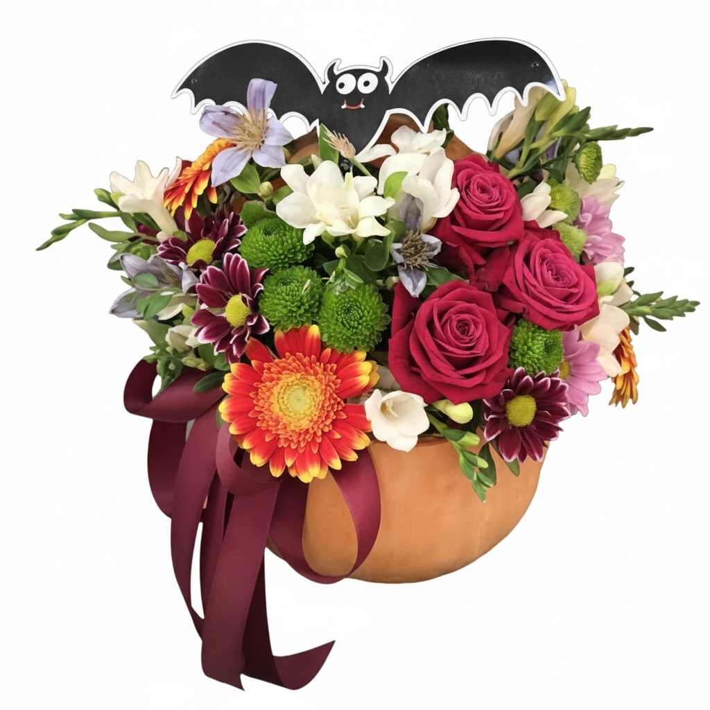 The composition of flowers "Monsters on vacation"