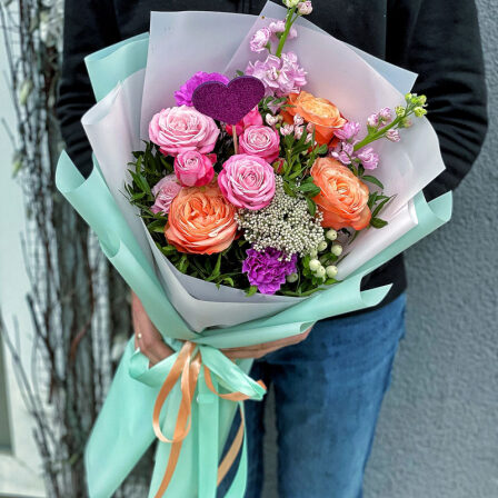 Author's bouquet of flowers "Love You" (Usual)