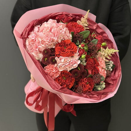 Author's bouquet of flowers "Rose's Romance" (Usual)