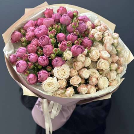 Author's bouquet of flowers "Two Hearts" (Usual)