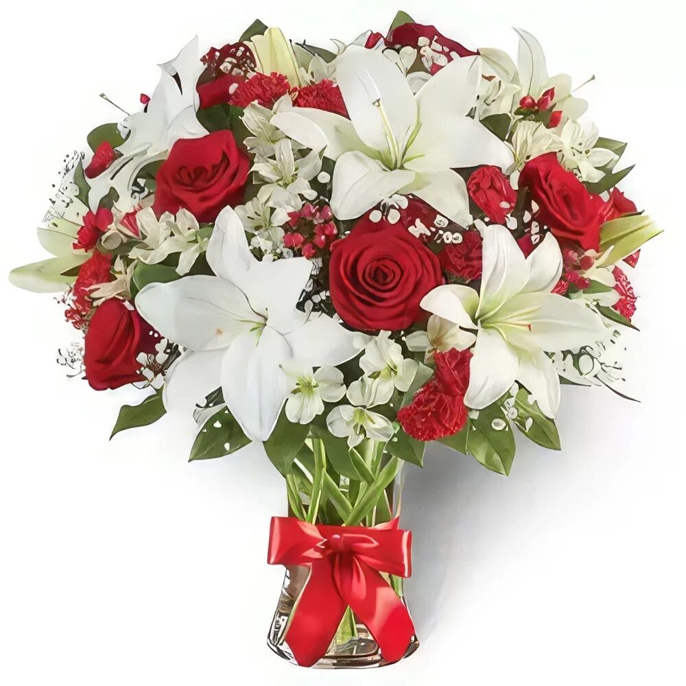 Red n White Petals