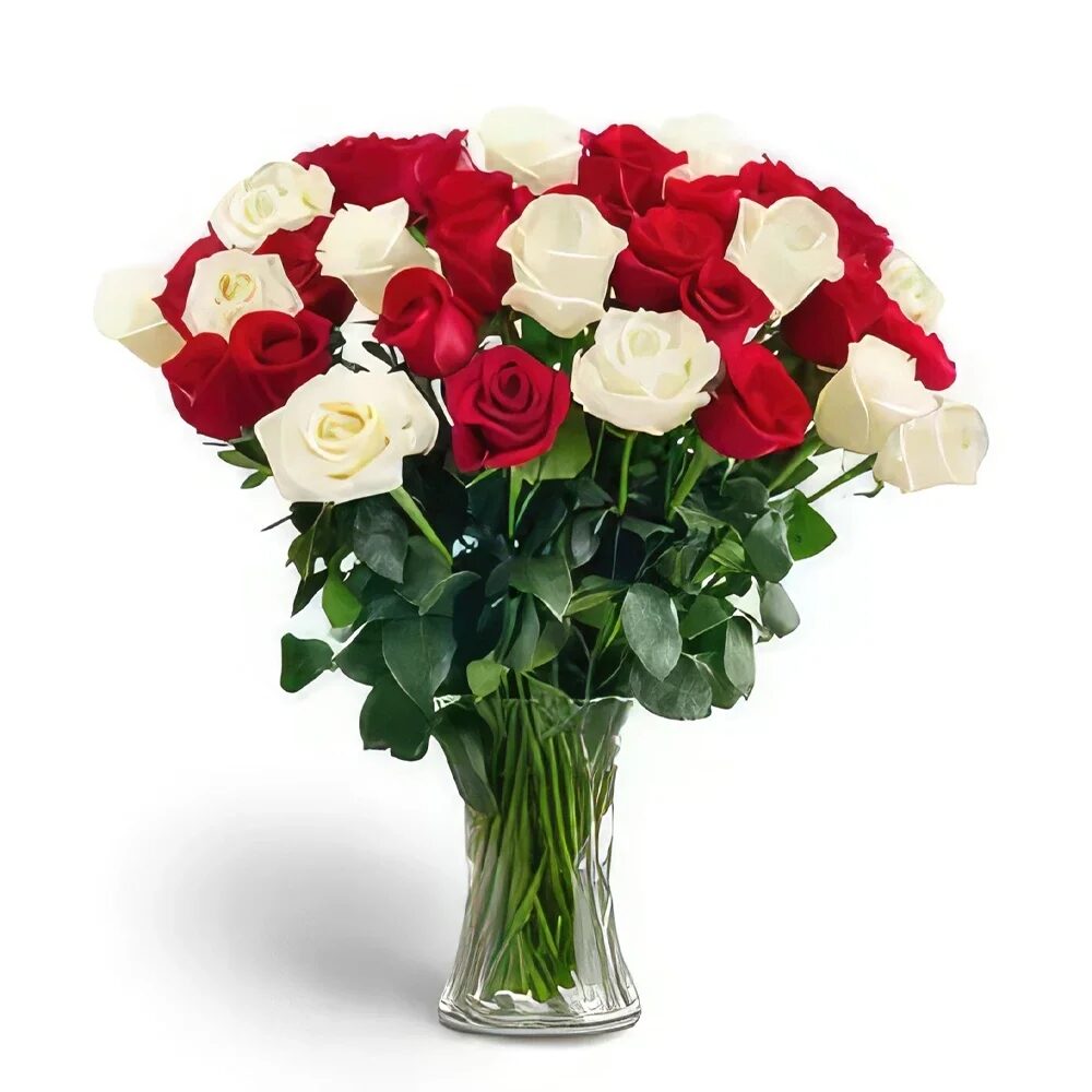 Crystal Elegance Red Roses