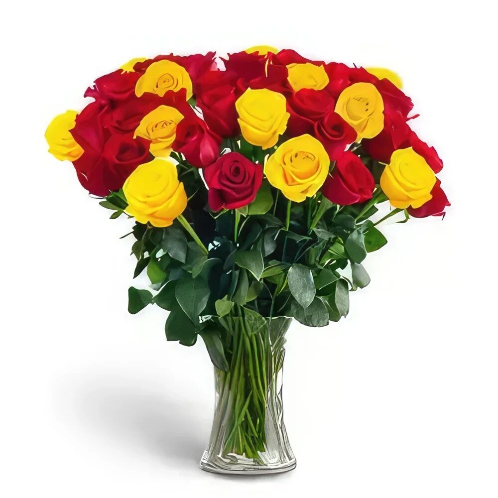 Exclusive Violet glass vase Bouquet