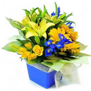 Roses, Gerbera, Iris And Lilies