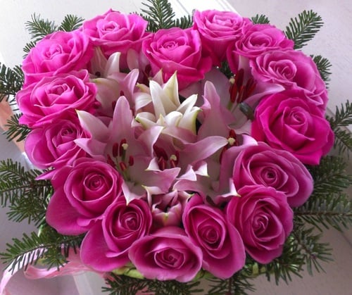 Heart-Shaped Arrangement "Pink Heart"