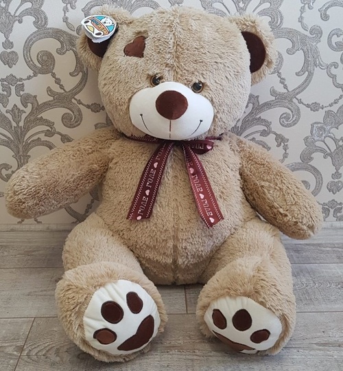 Soft Toy Teddy Bear "Tony", Coffee, 60 Cm.