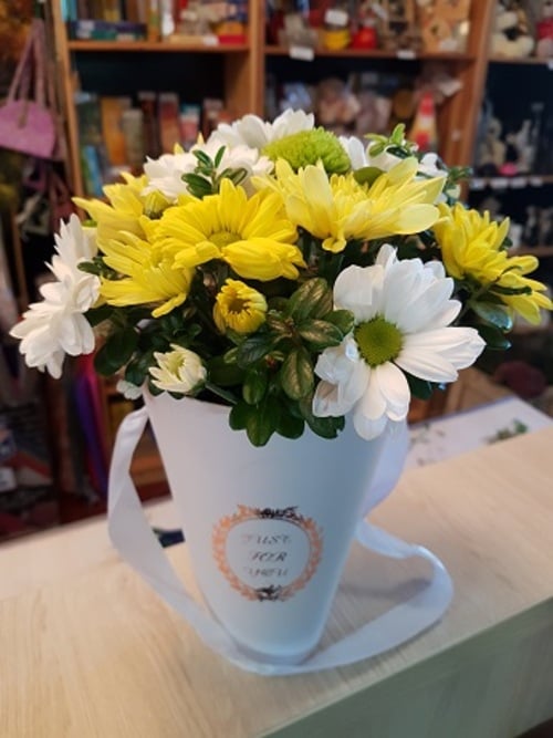 Flowers In A Box "Chrysanthemums"