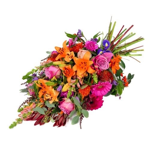 Colored funeral bouquet (Small)