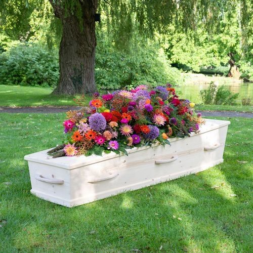 Half coffin cover colorful 90-100 cm