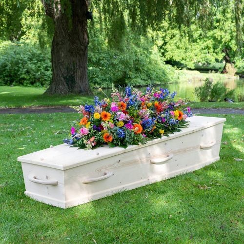 Whole Box piece 180-200 cm - wild flowers in bright colours