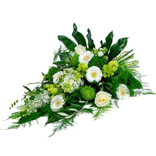 White funeral bouquet classic (70cm)