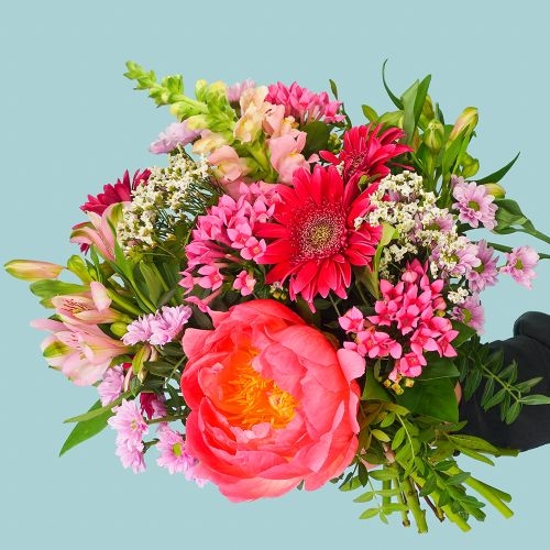 Pink peony bouquet