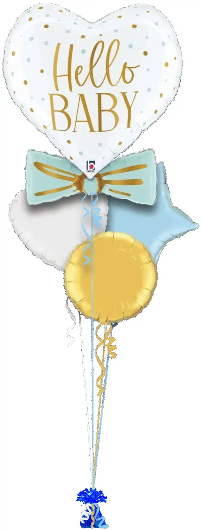 Baby Boy Heart and Bow