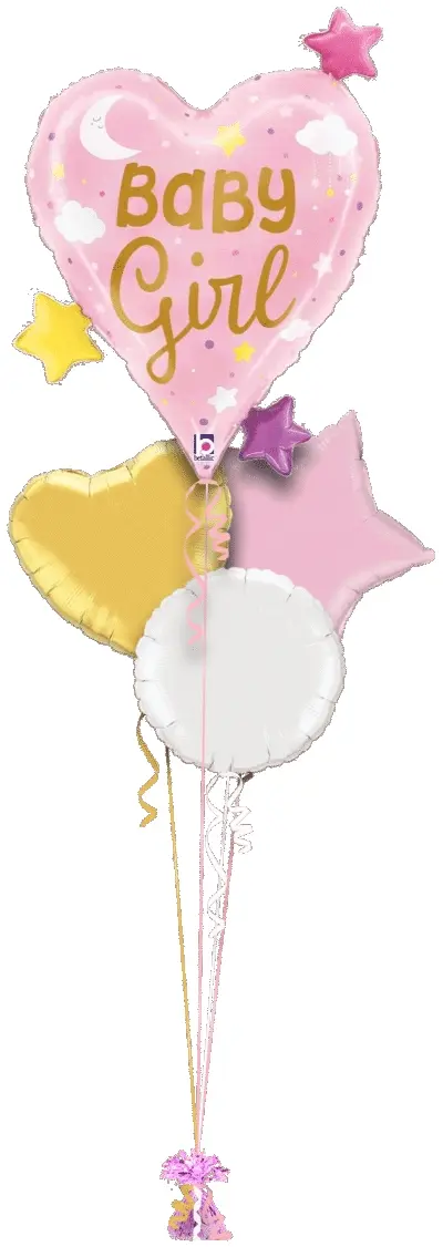 Baby Girl Heart and Stars