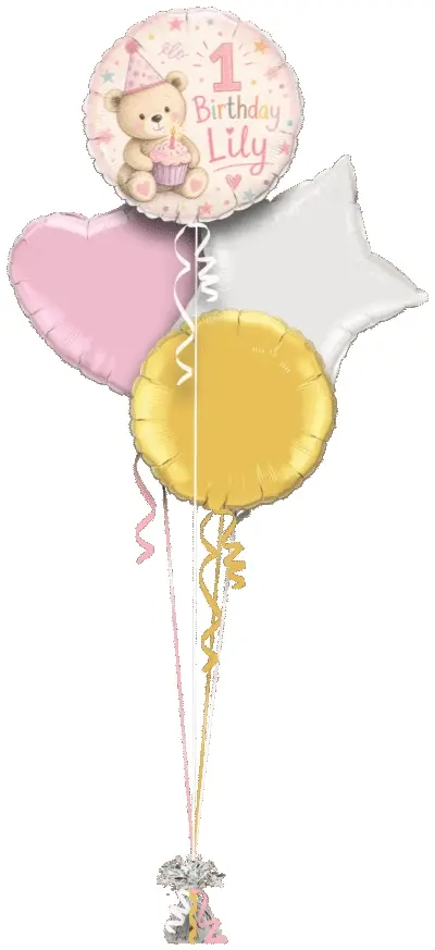 Cute Bear First Birthday