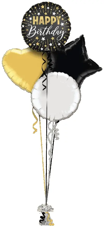 Gold and Silver Sparkle Birthday