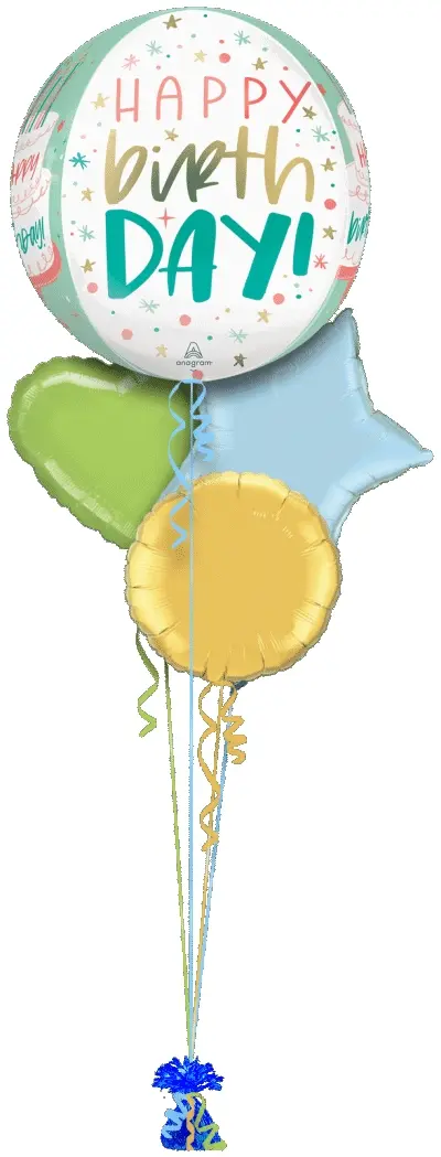 Happy Birthday Pastel Orbz