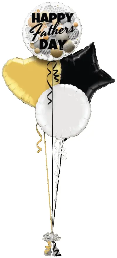 Happy Fathers Day Gold Black