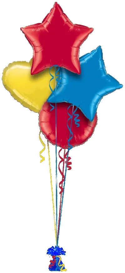 Red, Royal Blue and Yellow