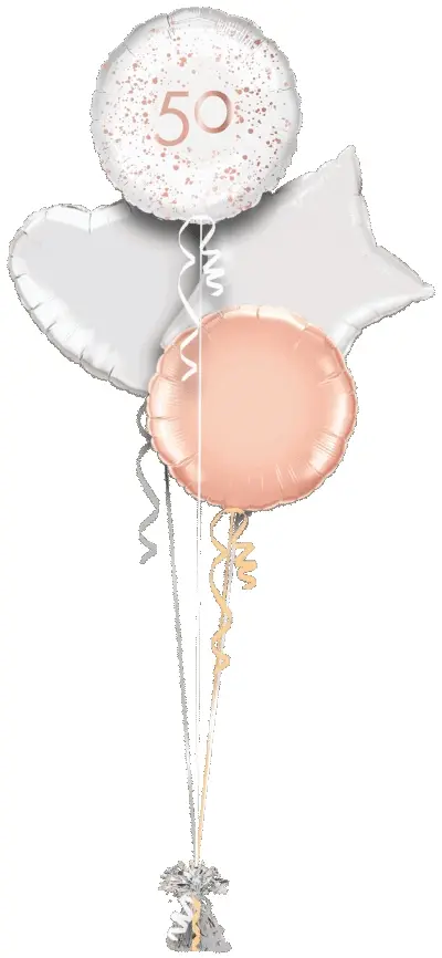 Rose Gold Sparkle 50th