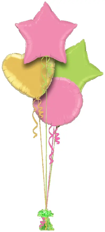 Rose Pink, Lime and Gold