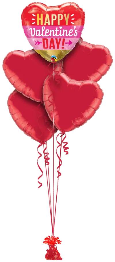 Valentines Heart and Arrow Air Filled Display