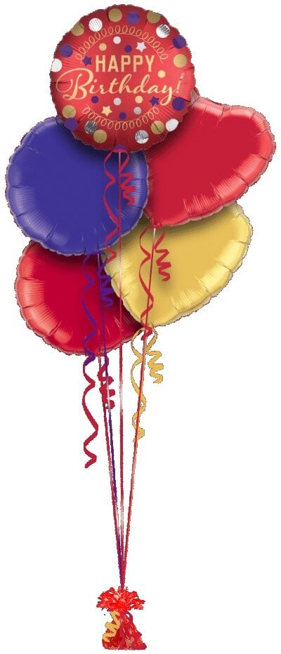 Happy Birthday Red Satin