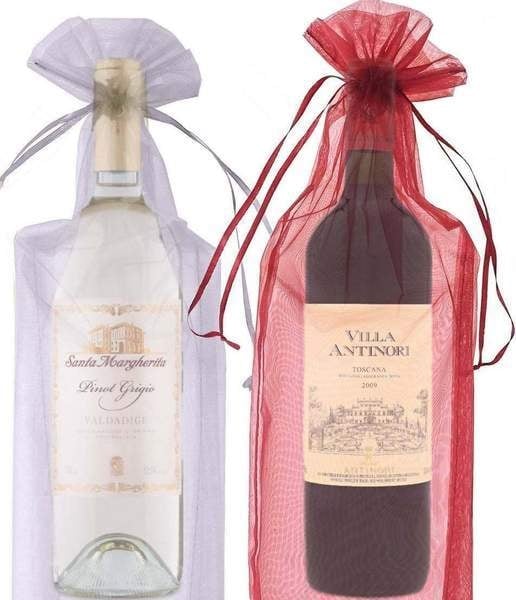 2 Bottle Italian Wine Gift Set - Red & White Italy 750ml