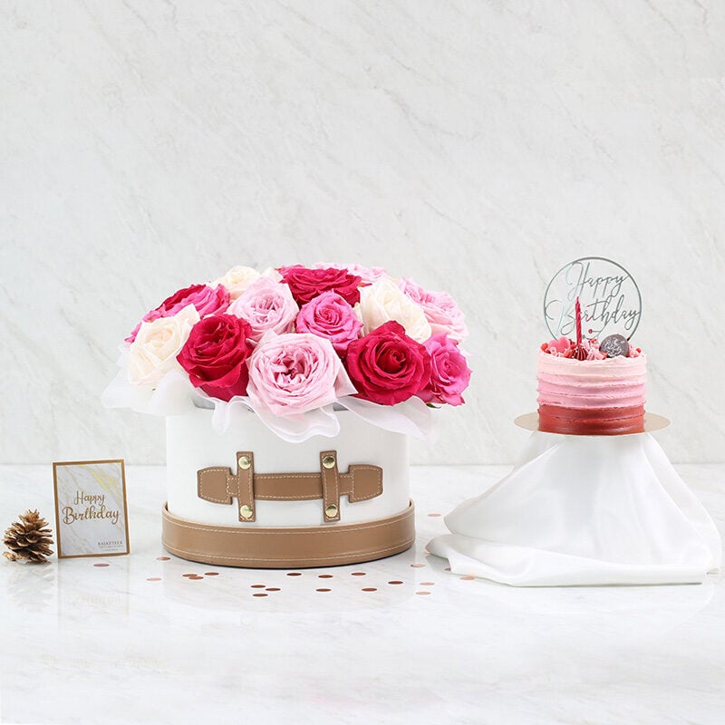 Combo Set(Flower Box And Cake)