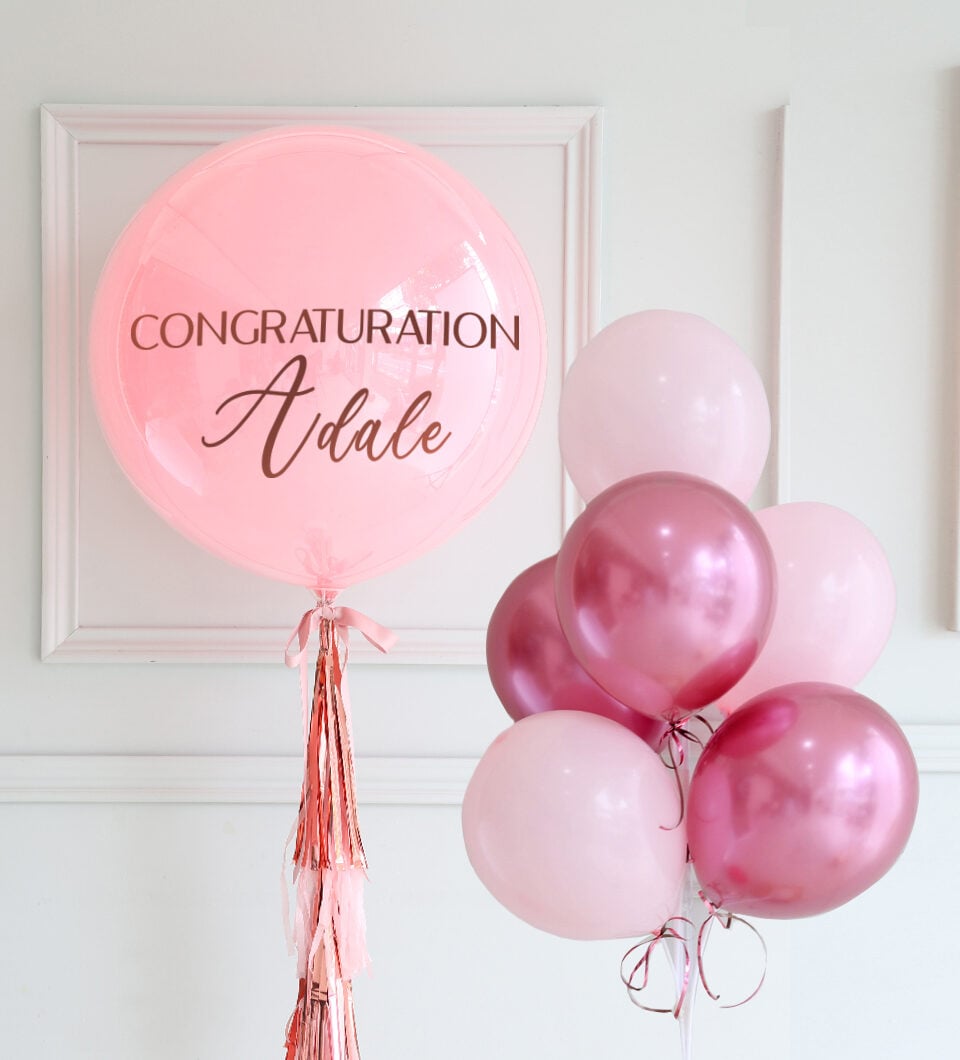 Balloon set color pink