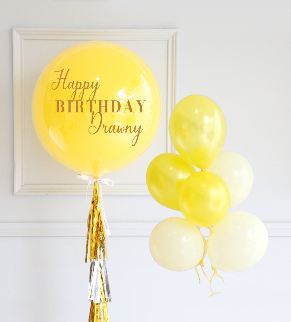 Balloon set color yellow